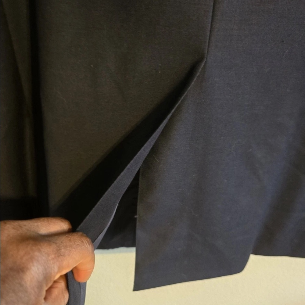 Lauren Ralph Lauren Sports Coat Men 44L Navy Blue Wool Gold Button Career - Picture 13 of 15